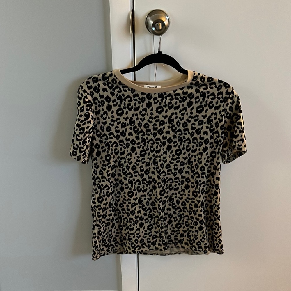 Leopard top - size M